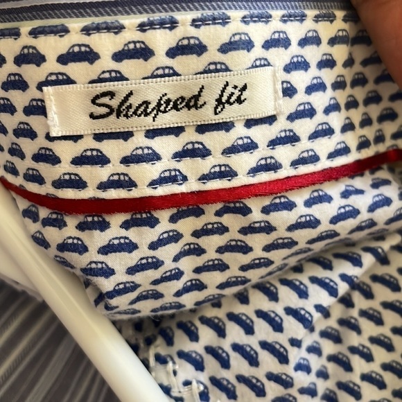 BUGATCHI uomo cotton shirt long sleeve striped button down Sz medium M - Picture 7 of 8